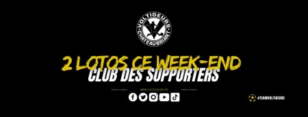 Le club des supporters organise 2 lotos !