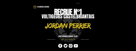 Nouveau joueur - Jordan PERRIER rejoint les Voltigeurs !