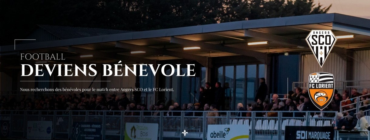 Rejoignez-nous comme bénévole pour Angers SCO vs FC Lorient !