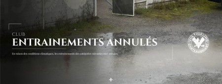 Entrainements annulés